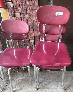 Maroon Student chairs (13 in lot)