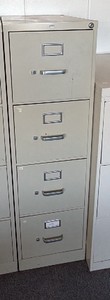HON 4-Drawer Commercial Vertical Filing Cabinet  Locking