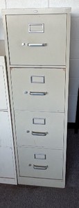 HON 4-Drawer Commercial Vertical Filing Cabinet  Locking