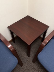 Dark Wood End Table  Side Table  Solid & Sturdy