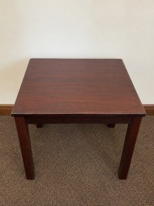 Dark Wood End Table  Side Table  Solid & Sturdy