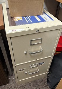 HON 2-Drawer Vertical Steel File Cabinet  Beige