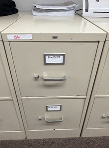 HON 2-Drawer Vertical Steel File Cabinet  Beige