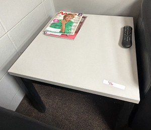 Square Laminate End Table  Side Table