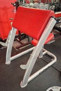 Cybex Commercial Preacher Curl Bench  Model 16131 Scott Bicep Curl Station