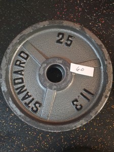 Standard brand 25 lb weights 2 in lot