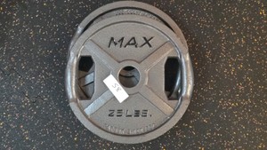 Max brand 25 lb weights 2 in lot