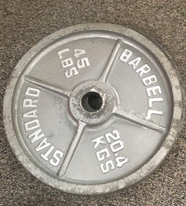 Standard brand 45 lb weights 2 in lot
