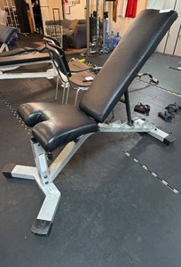 Commercial Adjustable Incline Bench with Ergonomic Split Saddle Seat