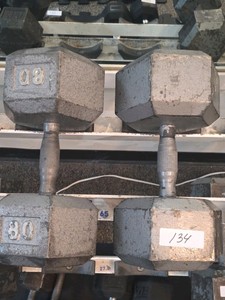 80 lb dumbbell set
