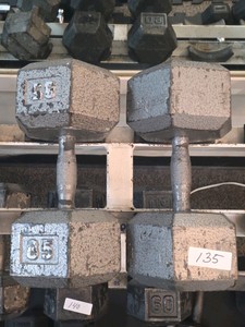 85 lb dumbbell set