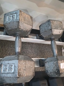 55 lb dumbbell set