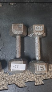15 lb dumbbell set