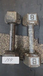 8 lb dumbbell set