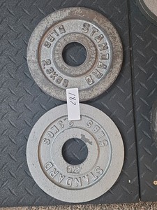 barbell 5 lb weight plates 2 in lot