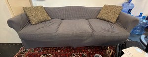 couch with 2 pillows