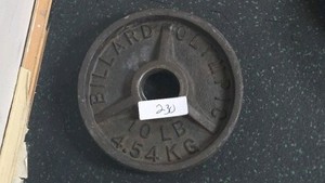 10 lb barbell weight plates 2 in lot