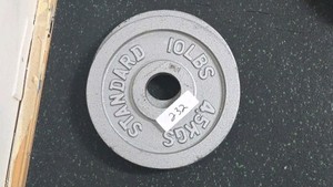 10 lb barbell weight plates 2 in lot