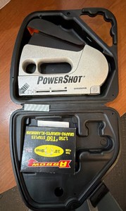 PowerShot Heavy-Duty Staple Gun Kit with Hard Case & Staples by Cobra