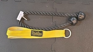 Lot of 2 Cable Machine Attachments  Tricep Rope & Spud Inc. Utility Strap
