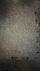 rubber gym flooring 2x2 black with red and white and yellow 35 in lot