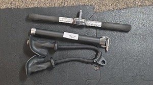 Lot of 3 Cable Machine Attachments  Lat Bar, Straight Bar & V-Bar