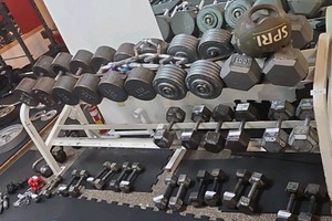 7ft 5 dumbbell rack 2-tier