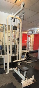 Combination Commercial Selectorized Lat Pulldown Machine with 200 lb Weight Stack & Lat Bar Attachment and Low Row