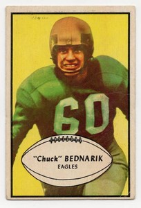1953 Bowman Chuck Bednarik #24 Football Card
