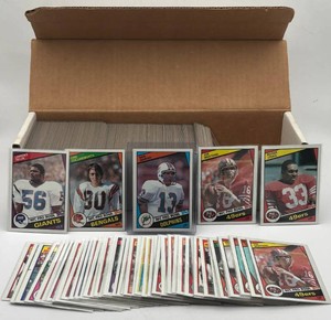 1984 Topps Football Partial Set Including Dan Marino #123 Rookie Card, Roger Craig RC, Darrell Green RC, and More