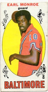 1969-70 Topps #80 Earl Monroe Rookie Basketball Card