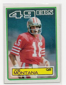 1983 Topps Joe Montana #169 Football Card