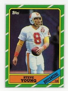 1986 Topps Football Steve Young #374 Rookie Card