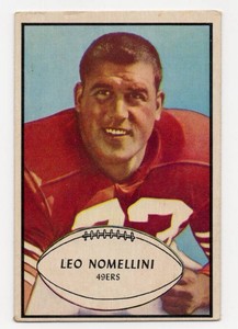 1953 Bowman Leo Nomellini #88 Football Card