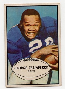 1953 Bowman #19 George Taliaferro Football Card
