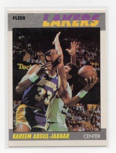 1987-88 Fleer #1 Kareem Abdul-Jabbar Basketball Card
