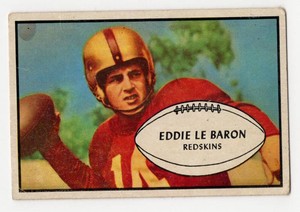 1953 Bowman #1 Eddie LeBaron Rookie Football Card