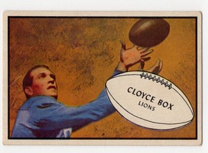 1953 Bowman #77 Cloyce Box Football Card