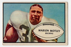 1953 Bowman #9 Marion Motley Football Card