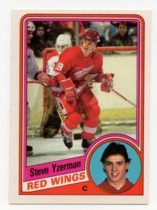 1984 O-Pee-Chee #49 Steve Yzerman Rookie Hockey Card