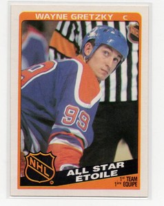 1984-85 O-Pee-Chee #208 Wayne Gretzky All-Star Hockey Card
