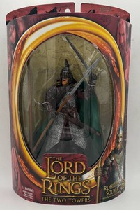 2002 ToyBiz Lord of The Rings The Two Towers Rohirrim Soldier Action Figure (Model #81181) (New Old Stock)