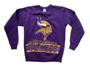 Vintage 1995 Salem Sportswear Minnesota Vikings Sweathirt Size 18-20