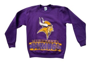 Vintage 1995 Salem Sportswear Minnesota Vikings Sweatshirt Size 18-20