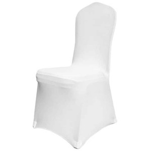 VEVOR White Chair Covers Polyester Spandex Chair Cover Stretch Slipcovers Flat-Front Chair Covers (50-Pieces) Questions & A