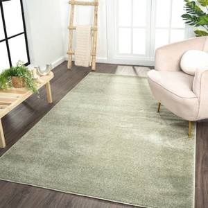 Haze Solid Low-Pile Green 3 ft. x 5 ft. Area Rug