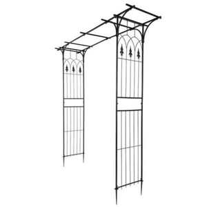 Jushua Flat Roof Wrought Iron Arches Plant Climbing Frame