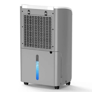 Edendirect 50 pt. 4,500 sq. ft. Dehumidifier for Basement in White with Drain Hose, Bucket, Continuous Run, Timer, 35dB Sleep Mode