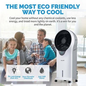 Shop NewAir 470 CFM, 3 speed Portable Evaporative Cooler and Fan for 250 sq. ft. Cooling Area