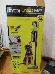 RYOBI ONE HP 18V Cordless Pet Stick Vacuum Cleaner Kit with Bristle Roller Bar - tool only
